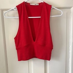 Aritzia, red, crop top. Wilfred free, Size Small.